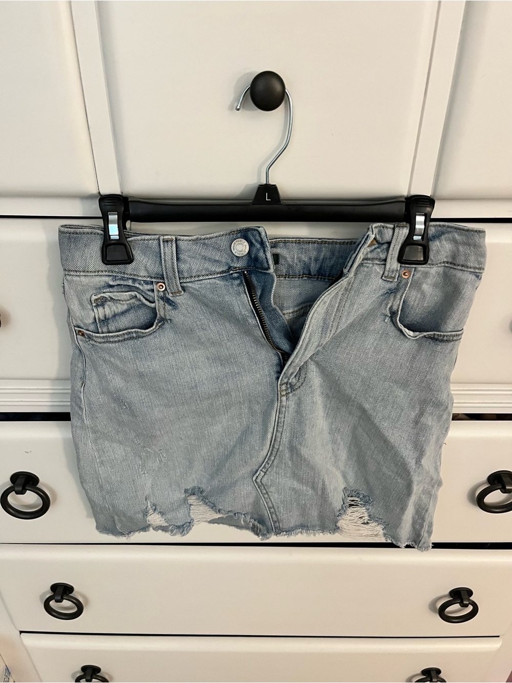 wild fable Light Blue Distressed Denim Jean Shorts